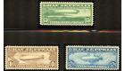 1930. Zeppelin Set of 3. Brilliant fresh U/M mint...
