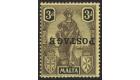 SG149a. 1926 3d Black/yellow 'Overprint Inverted'. Superb fresh