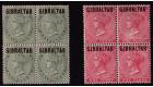 SG1-2. 1886 1/2d Dull green and 1d rose-red. The two...