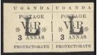 SG72a. 1896 3a Black. Small 'O' in 'POSTAGE'...