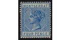SG11. 1884 4d Blue. Brilliant fresh mint...