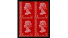 SG289var. 1973 50c Light orange-vermilion. 'Imperforate Pair'...