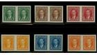SG357-362. 1937 'Imperforate Pairs'. A stunning set of 6...