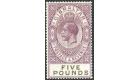 SG108. 1925 £5 Violet and black. Superb fresh mint with beautif