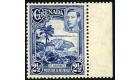 SG157a. 1950 2 1/2d Bright blue. Brilliant U/M mint marginal...
