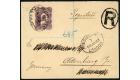 SG74b. 1898 10/- Bright violet on cover to Germany...