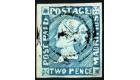 SG14. 1854 2d Blue. Intermediate Impression. Superb used...