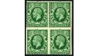 SG439b. 1934 1/2d Green 'Imperforate three sides'. Superb fresh 