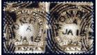 SG4bb. 1893 1/2a Deep brown. 'Imperforate Between, Horizontal Pa
