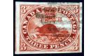 SG6. 1852 3d Deep red. Superb used with very large margins...