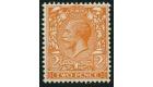 SG421a. 1924 2d Orange. 'No Watermark'. Choice brilliant fresh U