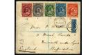 SG57. 1894 '1/2' on half of 1d Blue. Superb fine used on cover t