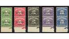 SG TD6a-TD10b. 1950 Set of 5. No stop after 'B'. U/M mint...