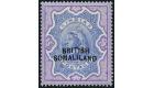 SG24a. 1903 5r Ultramarine and violet. 'Curved Overprint'. Choic