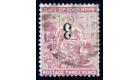 SG38a. 1880 '3' on 3d Pale dull rose. 'Surcharge Inverted'. Very