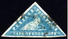 SG14d. 1861 4d Blue. Superb fine used with beautiful colour and