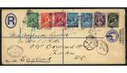 SG65b. 1894 1/2d on 2 1/2d Blue 'OIE' for 'ONE'. Brilliant fine 