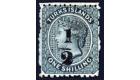 SG20a. 1881 '1/2' on 1/- Dull blue. Superb fresh unused with par