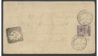 SG10. 1900 6d on 3d Lilac and black. Cover to Manchester...