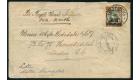 SG11. 1900 1/- on 4d Green and purple-brown on kaffigram to Engl