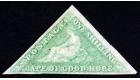 SG21a. 1863 1/- Pale emerald-green. Superb fresh mint with excel