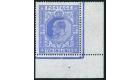SG319. 1912 10/- Blue. Choice superb U/M corner marginal "date c