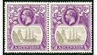 SG17a. 1924 8d Grey-black and bright violet. 'Broken Mainmast'..