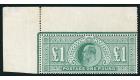 SG266. 1902 £1 Dull blue-green. Choice brilliant fresh U/M top 