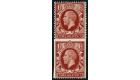 SG441b. 1934 1 1/2d Red-brown. 'Imperf. three sides' on bottom s