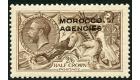 SG50b. 1914 2/6 Sepia-brown. 'Overprint Double, One Albino'. Sup