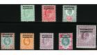 SG31-38. 1907 Set of 8. Superb fresh mint...