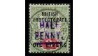 SG9. 1893 1/2d on 2d Grey-green and carmine. Choice superb fine 