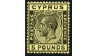 SG117a. 1928 £5 Black/yellow. Brilliant fresh mint...