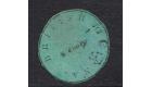SG4 Variety. 1850 8c Green Cotton-Reel Variety 'WITHOUT INITIALS