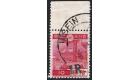 SG J54b. 1942 1r on 10s Carmine. 'Surcharge Double'. Superb fine