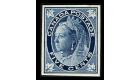 1897 5c Deep blue. Plate proof on card. Superb fresh...