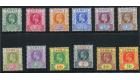 SG45-56. 1902 Set of 12. Brilliant fresh mint...