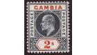 SG68a. 1905 2/- Deep slate and orange. 'Dented frame'. Choice fr