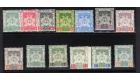 SG1-12. 1911 Set of 13. Brilliant fresh mint...