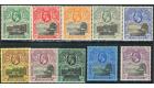 SG72-81. 1912 Set of 10. Superb fresh mint...