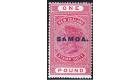SG132. 1918 £1 Rose-carmine. Brilliant fresh mint...
