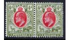 SG150a. 1907 4d Scarlet and sage-green. "IOSTAGE" Variety...