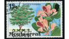 SG O30a. 1980 15c Multicoloured (Orchid tree). 'Overprint Double