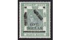 SG F11. 1897 $1 on $2 Dull bluish green. Brilliant fresh well c