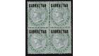 SG1. 1886 1/2d Dull green. Fantastic U/M mint block of four...