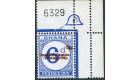 SG D22ba. 1965 6p on 6d Bight ultramarine. 'Surcharge Double'. U