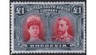 SG166. 1910 £1 Rose-scarlet and bluish black. Superb fresh well