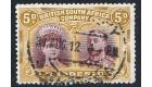 SG141ab. 1910 5d Purple-brown and ochre. Superb well centred use