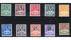 SG103-112. 1928 Set of 10. Brilliant fresh mint...