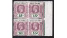 SG100a. 1924 15/- Dull purple and green (Die II). Brilliant mint